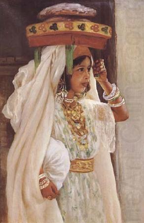 Henry d Estienne Jeune fille arabe Portant le pain (mk32) china oil painting image